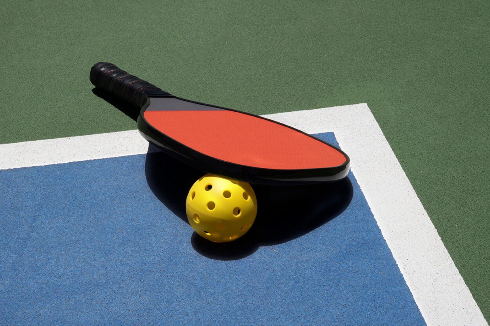 Renderização da quadra de pickleball na cobertura do 2200 Brickell