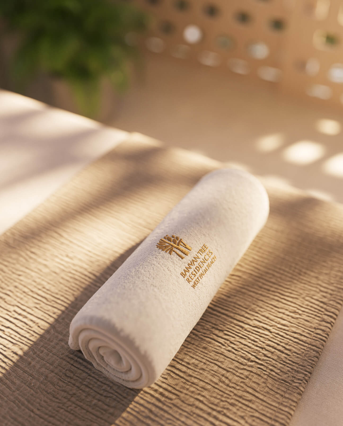 Render de la llegada de Banyan Tree Residences West Palm Beach, interiores de Yabu Pushelberg