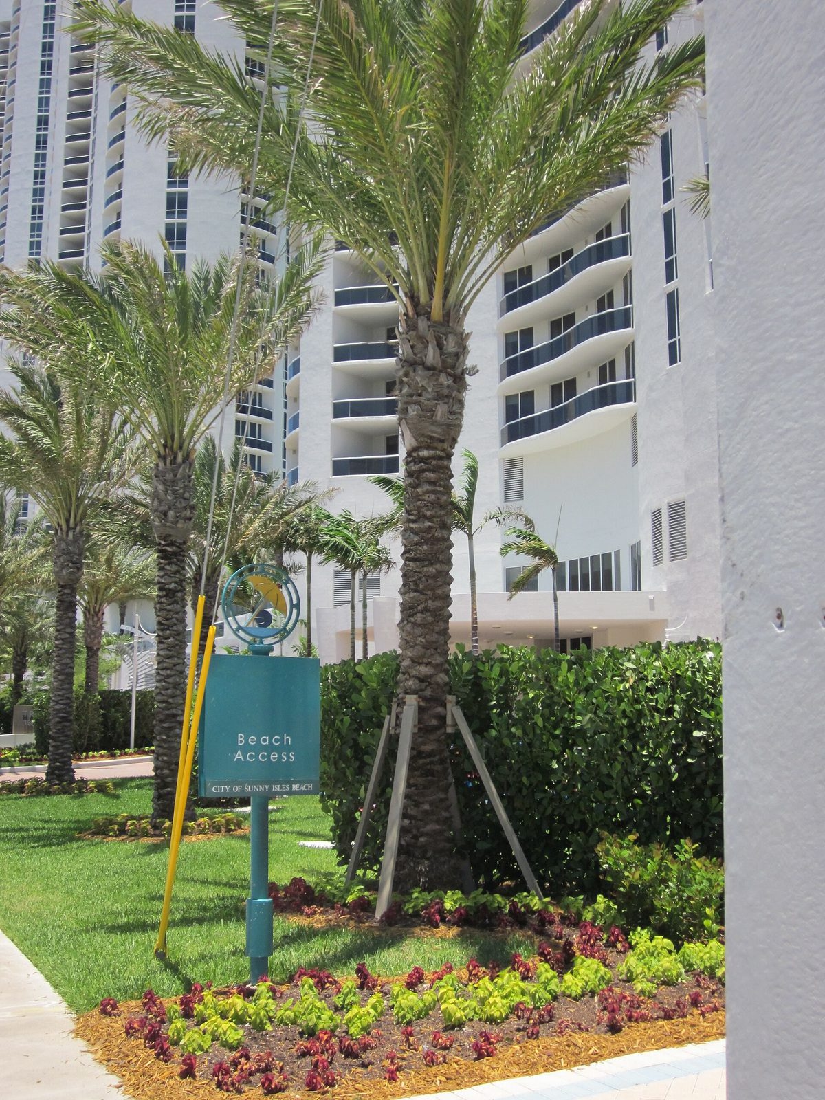 Public beach access path in Sunny Isles Beach