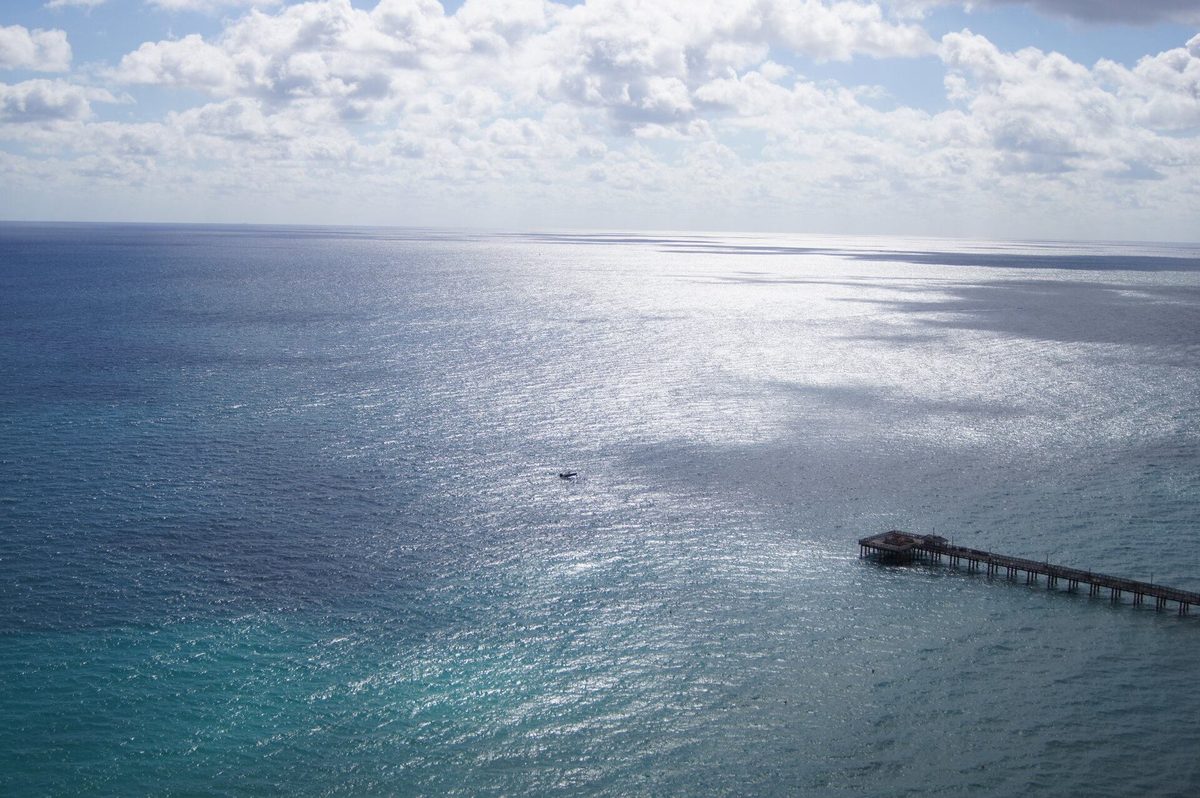 Sunny Isles Beach shoreline in the morning