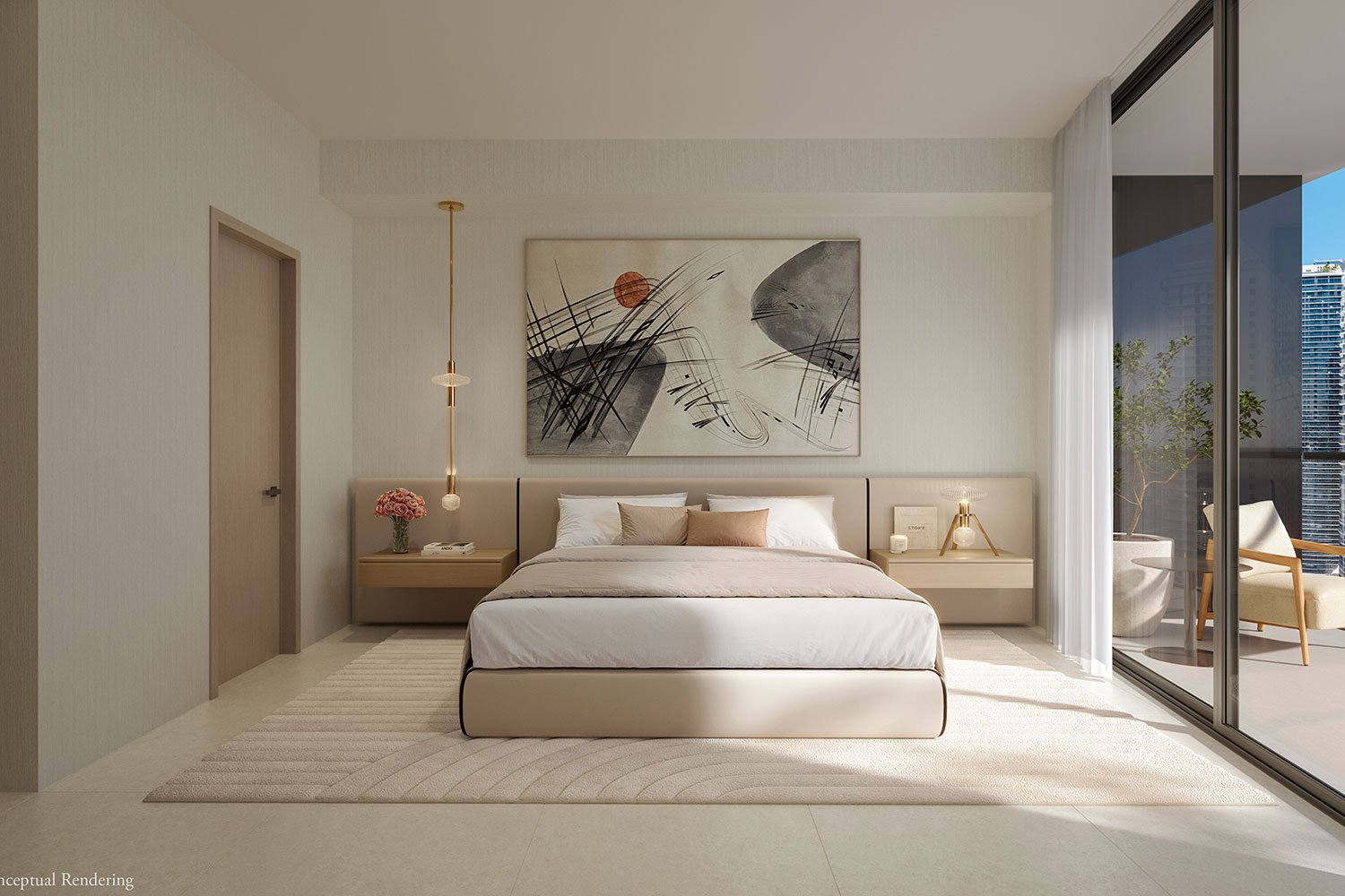 One Twenty Brickell Signature Residences en el contexto del skyline de Brickell, Miami
