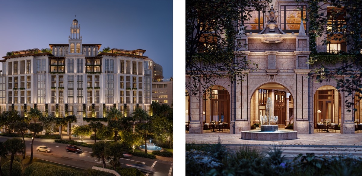 Ponce Park Residences official building rendering, 11-story ultra-luxury Coral Gables condominium at 3000 Ponce de Leon Boulevard