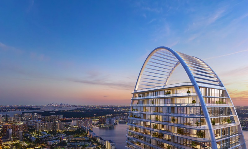 St. Regis Residences Sunny Isles Beach oceanfront twin tower rendering, 18801 Collins Avenue