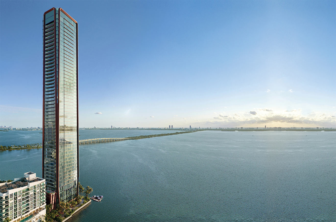 Villa Miami Residences resort-style pool and cabanas